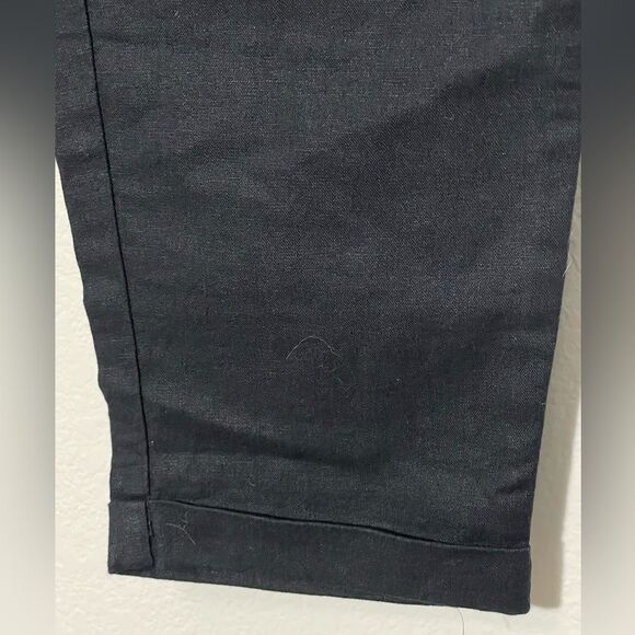 J Crew Factory Linen-cotton Blend Drawstring Pant Size 2 in Black NWT - Picture 8 of 8